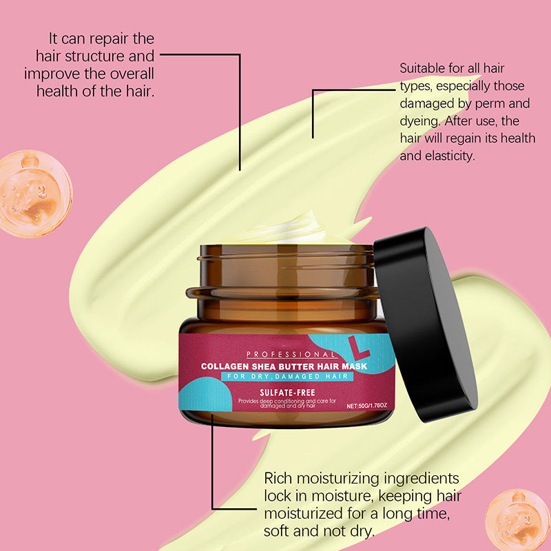 💇✨ Maschera nutriente riparatrice per capelli – Dì Addio ai capelli secchi, crespi e spenti! 🚫 Idratazione profonda, adatta a capelli colorati e permanentati ✨