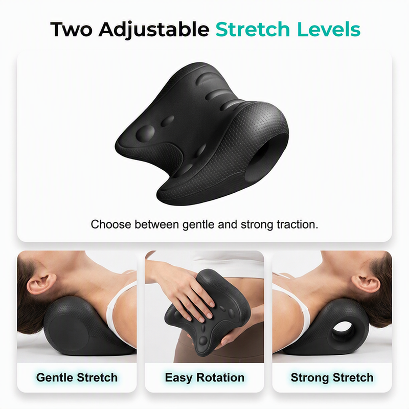 🥳 OFFERTA TOP 2026, OLTRE 50.000 VENDUTI! 💪 Cuscino cervicale a forma di U – la trazione ergonomica a gravità allunga delicatamente collo e spalle. I punti di digitopressione mirati sciolgono la tensione: relax profondo, postura corretta! ✨🛡️
