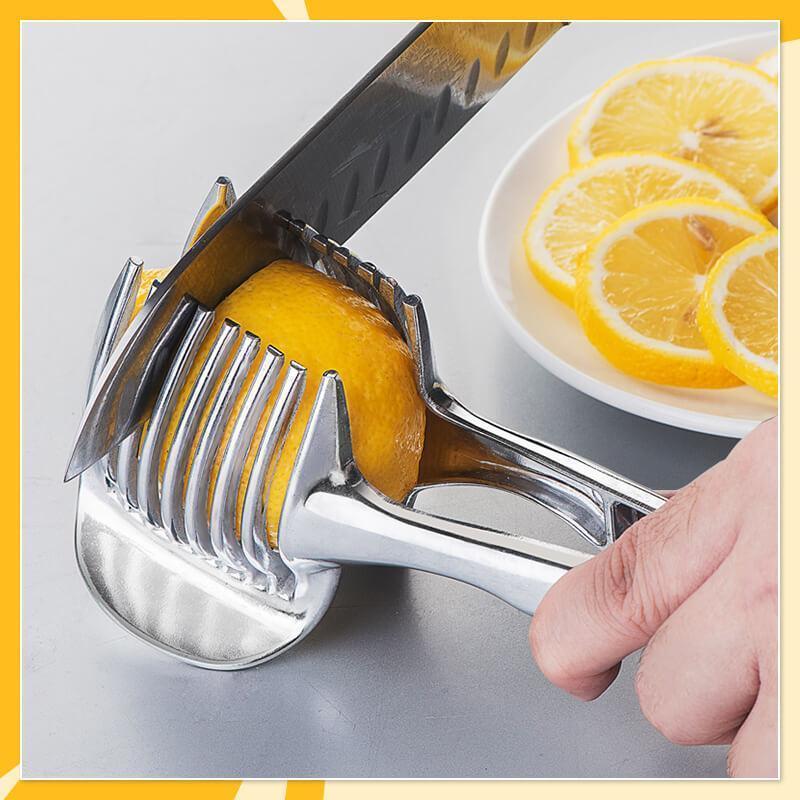 🍋SCONTO 50% ORA! Affettatrice creativa per cucina, taglierina manuale in lega di alluminio certificata alimentare, taglio rapido per limone, pomodoro, cipolla e frutta e verdura morbida