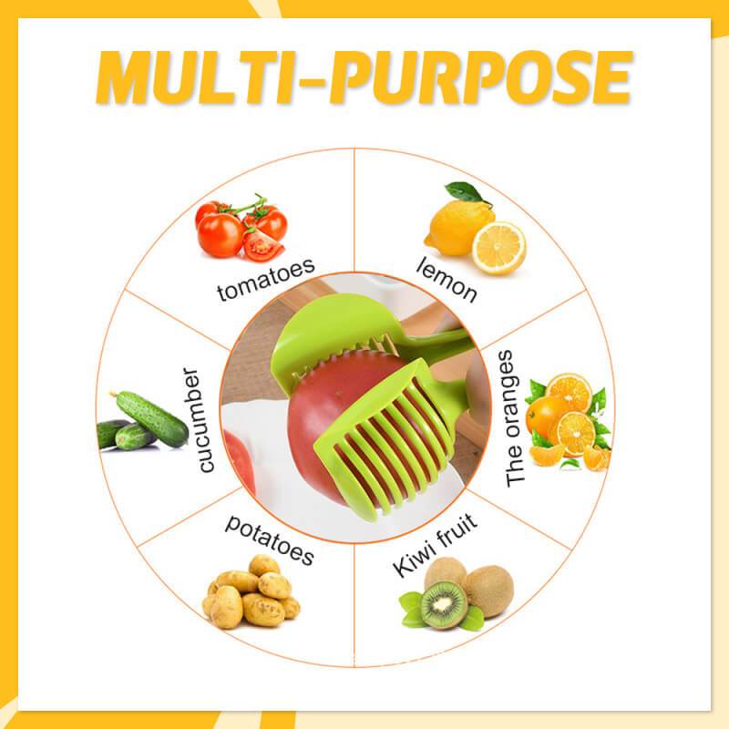 🍋SCONTO 50% ORA! Affettatrice creativa per cucina, taglierina manuale in lega di alluminio certificata alimentare, taglio rapido per limone, pomodoro, cipolla e frutta e verdura morbida