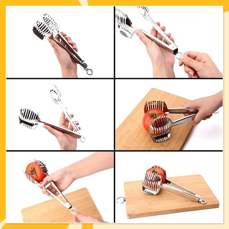 🍋SCONTO 50% ORA! Affettatrice creativa per cucina, taglierina manuale in lega di alluminio certificata alimentare, taglio rapido per limone, pomodoro, cipolla e frutta e verdura morbida