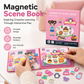 Libro Magnetico Pieghevole per Bambini con Puzzle a Scene - Giocattolo Educativo per Maschi e Femmine