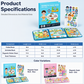 Libro Magnetico Pieghevole per Bambini con Puzzle a Scene - Giocattolo Educativo per Maschi e Femmine