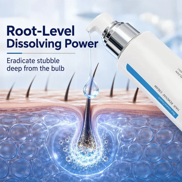🥳2026 HOT SALE🥳💞Oltre 50K venduti! ❄️🌸 Crema depilatoria rinfrescante al ghiaccio, tecnologia STBD che dissolve i peli alla radice e lenisce istantaneamente la pelle sensibile. Senza dolore né puntini neri, per una pelle liscia ovunque! ✨💚
