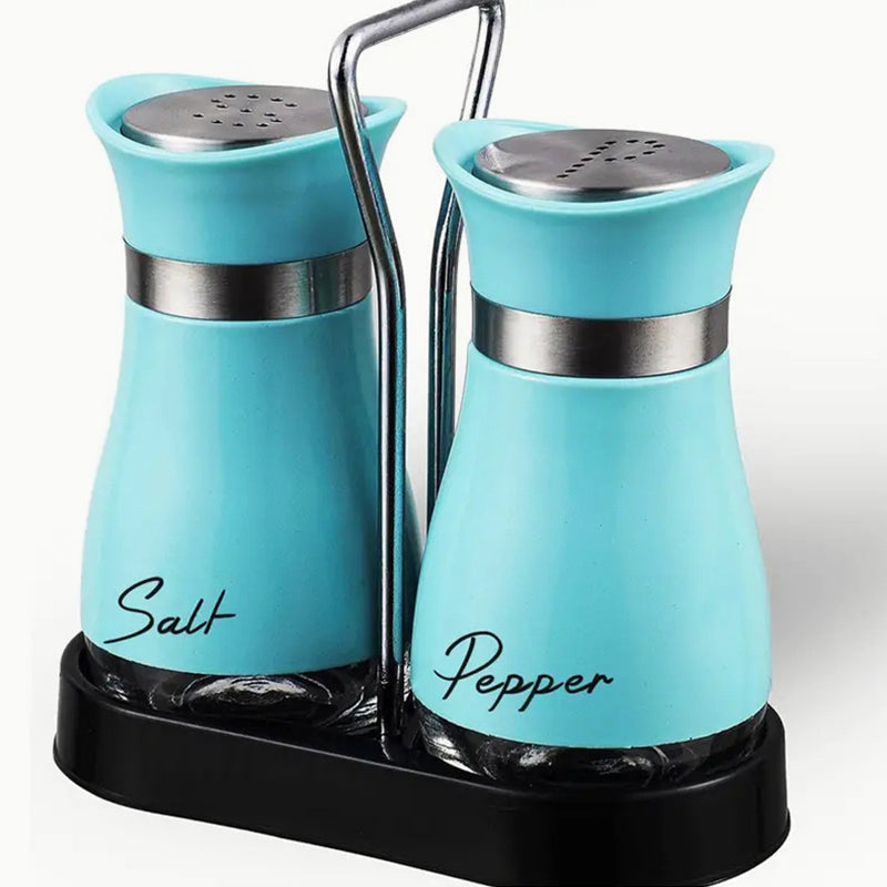 🐧🧂 Set Saliera e Pepiera Design Pinguino – Acciaio Inox 304 + Vetro, 15,5×16cm, Coperchio Dosatore di Precisione, Caddy Incluso – 8 Colori 🧂✨