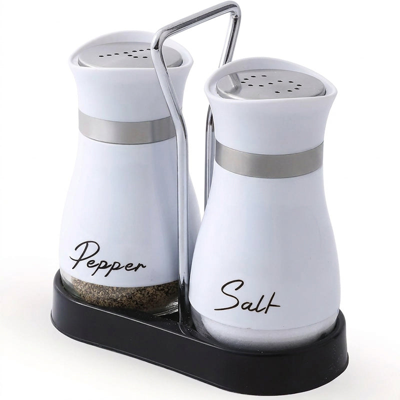 🐧🧂 Set Saliera e Pepiera Design Pinguino – Acciaio Inox 304 + Vetro, 15,5×16cm, Coperchio Dosatore di Precisione, Caddy Incluso – 8 Colori 🧂✨