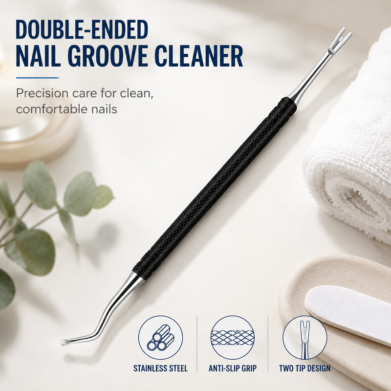 🥳2026 SUPER VENDUTO🥳💞50K+ VENDUTI! 🦶🔧 50% DI SCONTO! Strumento Doppio per Unghie Incarnite – Punta sollevatrice curva + pulitore del solco, acciaio inox antiruggine. Impugnatura antiscivolo – cura professionale dei piedi a casa! 🛡️✨