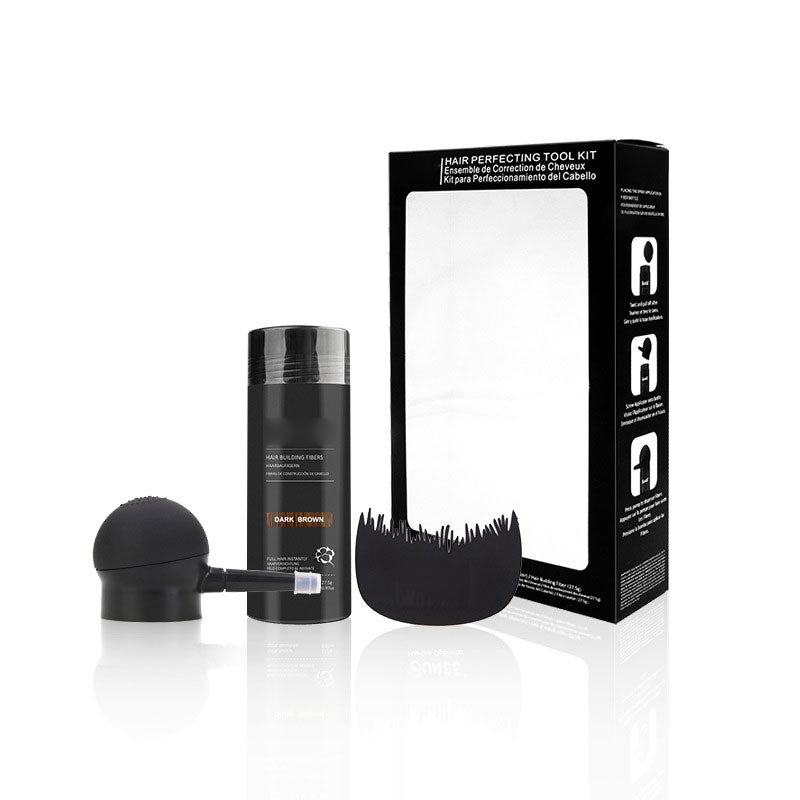 💇 Kit di fibre per infoltire i capelli, appositamente studiato per capelli diradati e zone calve – disponibile in 5 colori, impermeabile e resistente al sudore, per un look naturale immediato. Importato dalla Spagna ✨