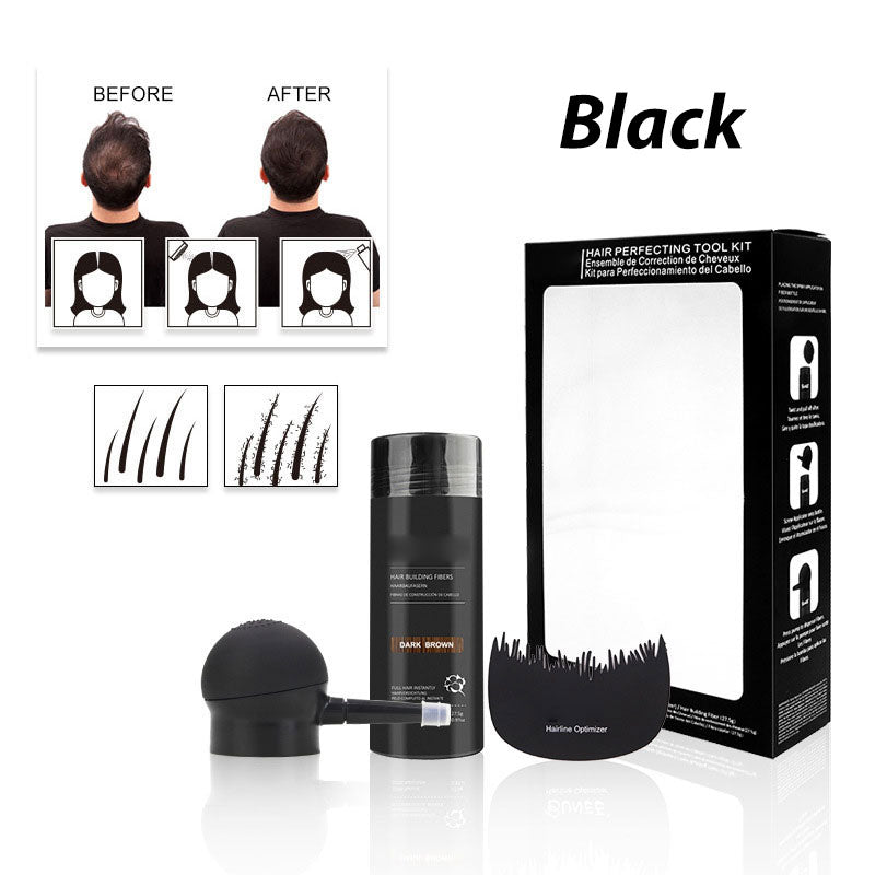 💇 Kit di fibre per infoltire i capelli, appositamente studiato per capelli diradati e zone calve – disponibile in 5 colori, impermeabile e resistente al sudore, per un look naturale immediato. Importato dalla Spagna ✨