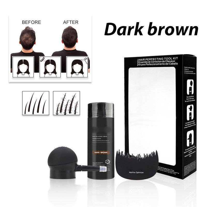💇 Kit di fibre per infoltire i capelli, appositamente studiato per capelli diradati e zone calve – disponibile in 5 colori, impermeabile e resistente al sudore, per un look naturale immediato. Importato dalla Spagna ✨
