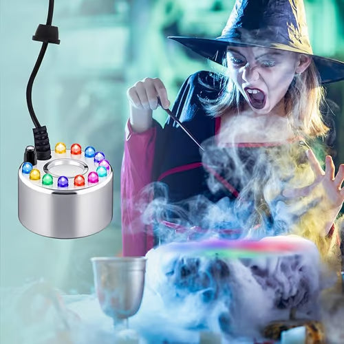 ⚡🎃🔥Macchina del fumo a ultrasuoni con 12 LED