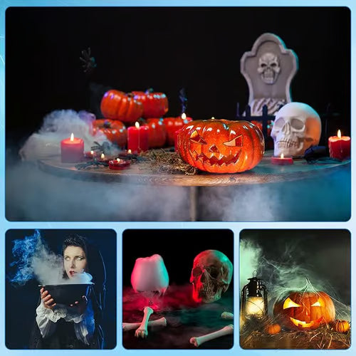 ⚡🎃🔥Macchina del fumo a ultrasuoni con 12 LED