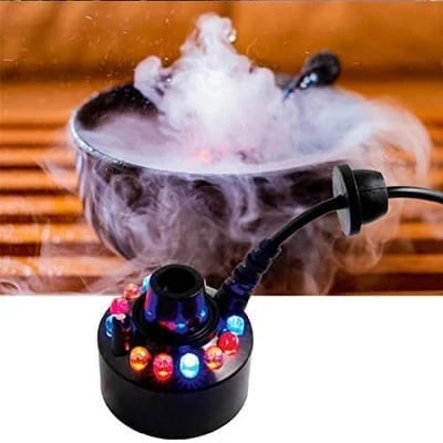 ⚡🎃🔥Macchina del fumo a ultrasuoni con 12 LED