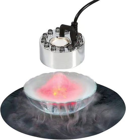 ⚡🎃🔥Macchina del fumo a ultrasuoni con 12 LED
