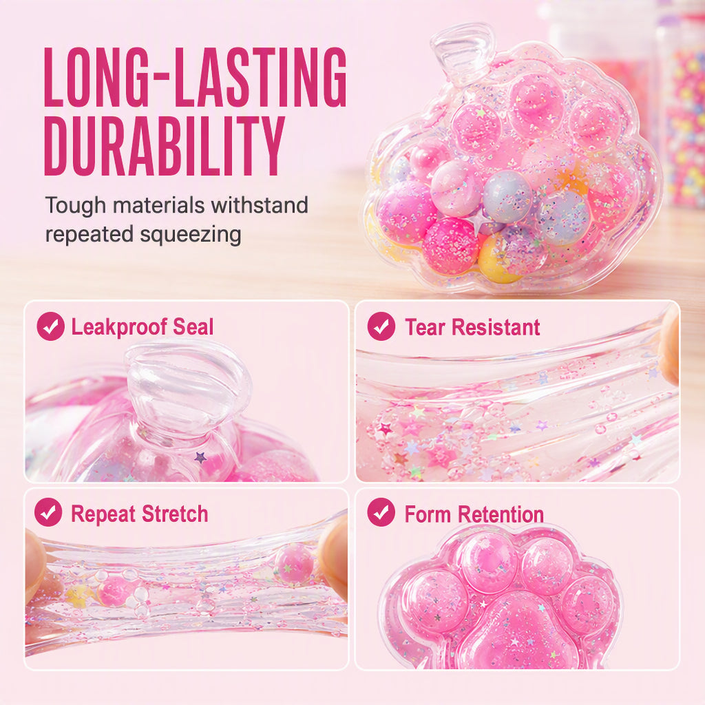 🐱 🧊 Kit fai-da-te squishy ghiaccio fritto – Design artiglio di gatto, divertente e creativo – Perfetto per il gioco sensoriale e l'antistress per bambini ✨