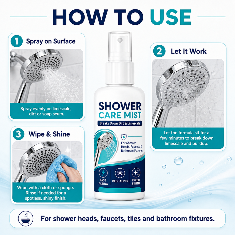 🧼 50% DI SCONTO ORA! Spray anticalcare a rapida azione per la doccia – scioglie il calcare, ripristina la lucentezza e migliora il flusso dell'acqua – perfetto per il bagno 🚿✨