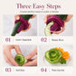 🥕✨ Spiralizzatore e Arricciatore Manuale per Verdure – Intaglio a Rosa | Trasforma le Carote in Rose da Ristorante in 60 Secondi! 🌹🍽️