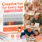 🎨 Set Penne Glitter a Asciugatura Rapida – Per Biglietti, Planner e Scrapbook | Inchiostro Brillante su Carta Chiara e Scura ✨