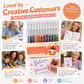 🎨 Set Penne Glitter a Asciugatura Rapida – Per Biglietti, Planner e Scrapbook | Inchiostro Brillante su Carta Chiara e Scura ✨