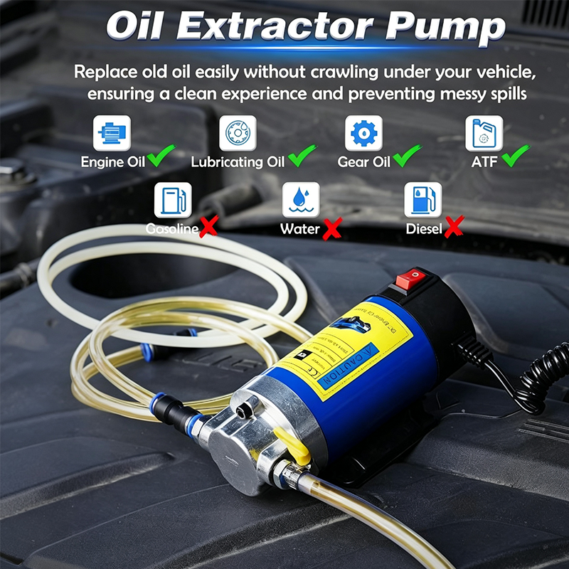🛍️ 55% DI SCONTO – Pompa Portatile per Olio Motore e Cambio 12V/24V – Motore in Rame, con Tubi e Scatola di Stoccaggio 🔧