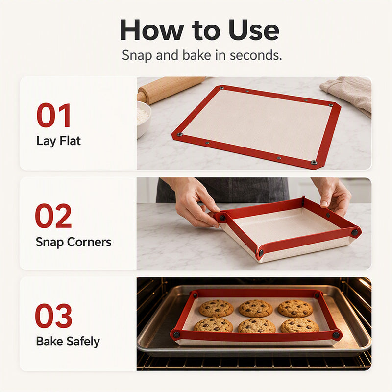 Tappetino da Forno in Silicone Antiaderente Riutilizzabile
