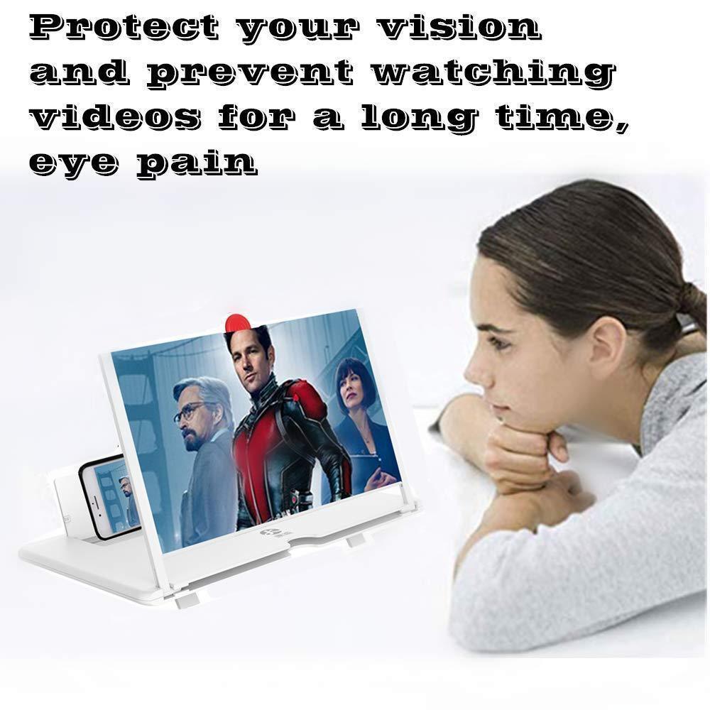 ✨Occhi stanchi guardando il telefono? Ingranditore dello schermo per cellulare, ingrandisce l'immagine, riduce l'affaticamento oculare, ideale per film e video a casa 📺