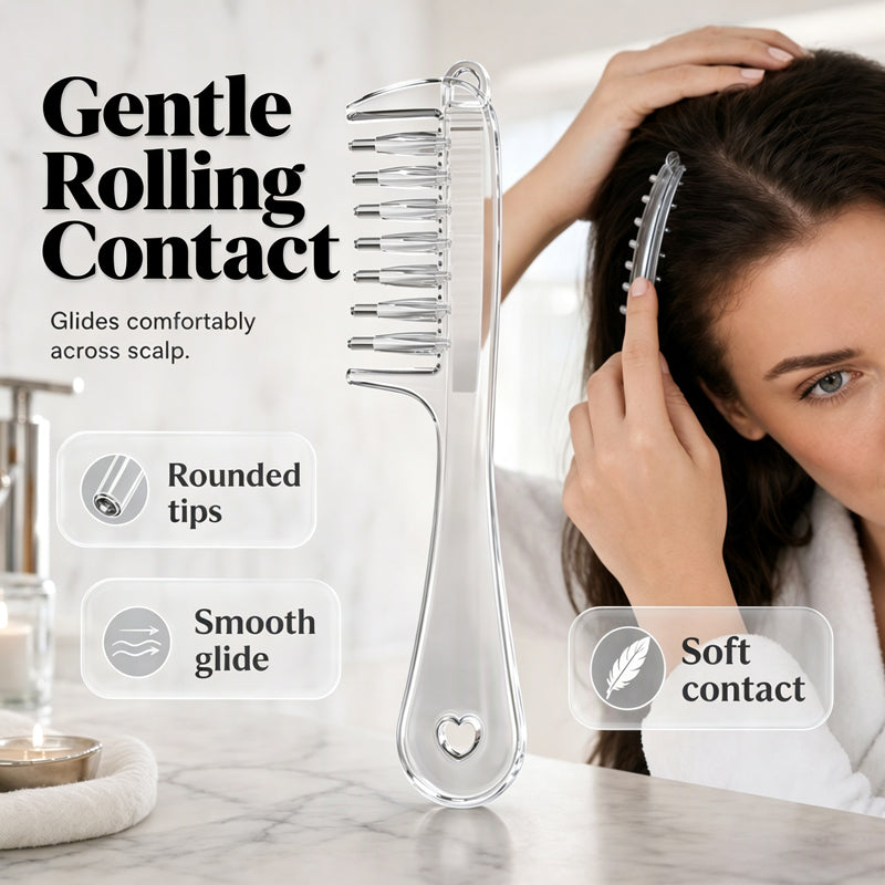 💆‍♀️ Pettine Applicatore per Cuoio Capelluto ✨ Pettine per Trattamento Mirato del Cuoio Capelluto