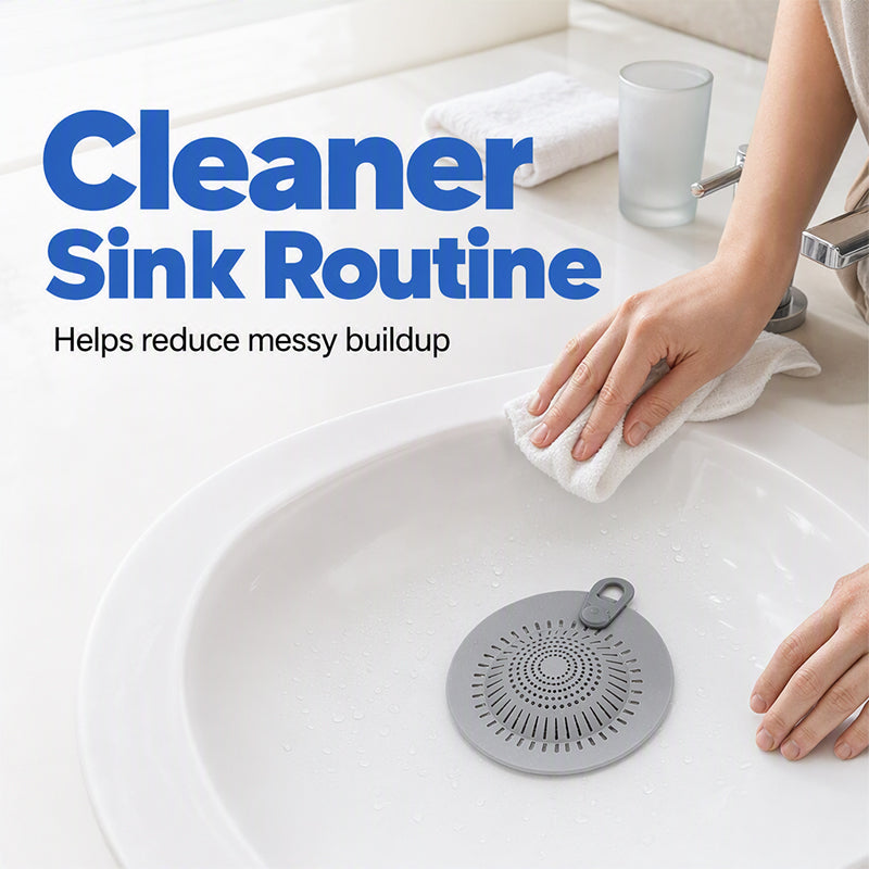 🚿🧴 Tappo per Scarico in Silicone con Raccolta Capelli – Antintasamento per Bagno e Cucina! 🛁✨