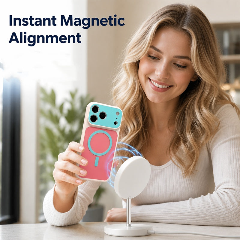 📱✨ Custodia per telefono Magnetic Dopamine – custodia protettiva opaca e colorata per uno stile quotidiano
