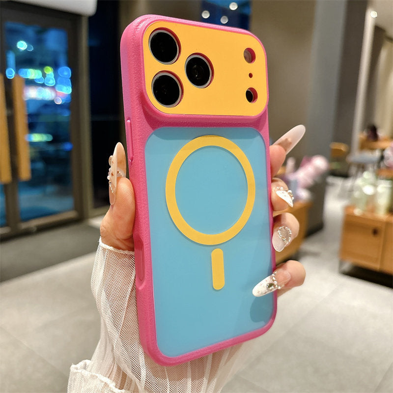 📱✨ Custodia per telefono Magnetic Dopamine – custodia protettiva opaca e colorata per uno stile quotidiano