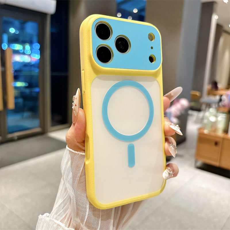 📱✨ Custodia per telefono Magnetic Dopamine – custodia protettiva opaca e colorata per uno stile quotidiano