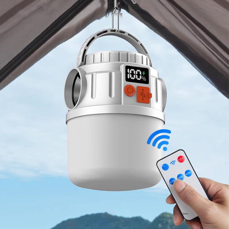 🏕️ Lanterna da campeggio solare con display digitale della batteria