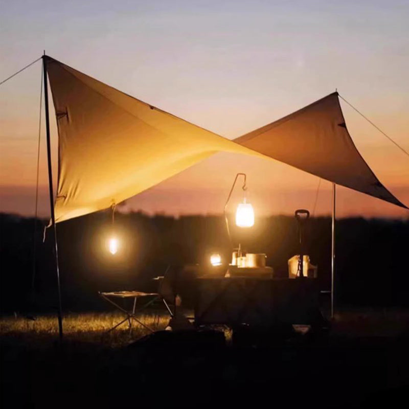 🏕️ Lanterna da campeggio solare con display digitale della batteria