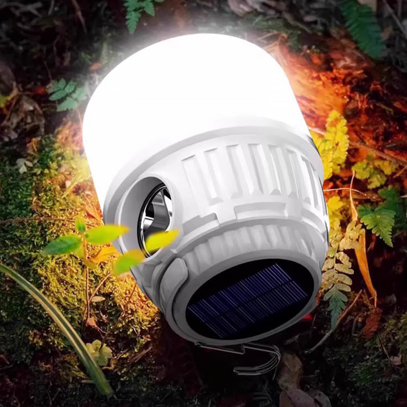 🏕️ Lanterna da campeggio solare con display digitale della batteria
