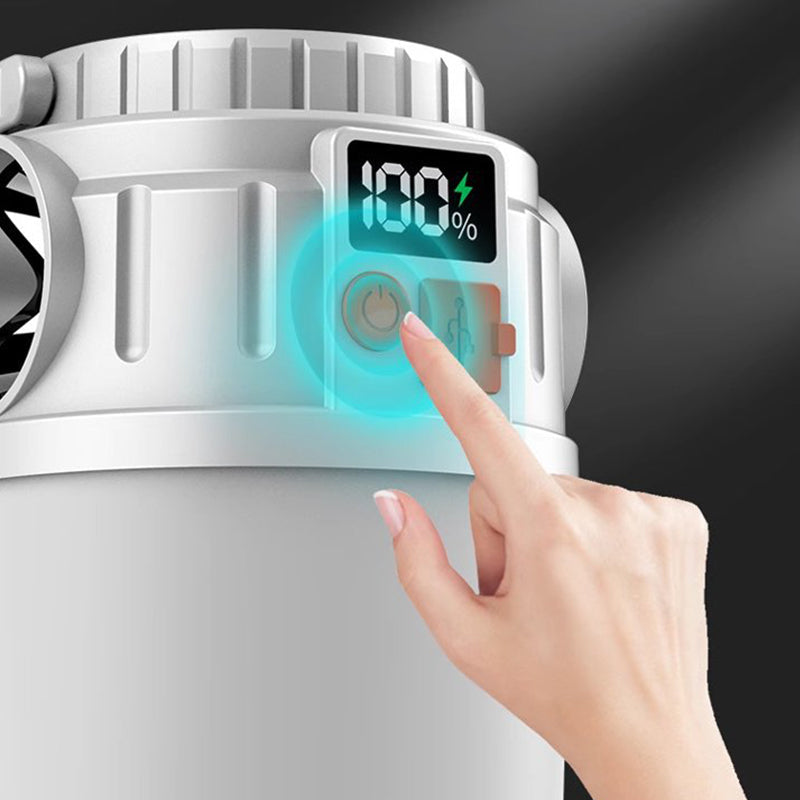 🏕️ Lanterna da campeggio solare con display digitale della batteria