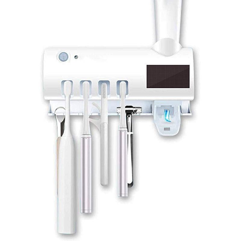 🥳2026 HOT SALE🥳💞50K+ SOLD! 🦷✨ LAST DAY – £9.99! Wall‑Mounted UV Toothbrush Sanitizer & Holder – 360° sterilisation, human induction sensor & wireless no‑drill install. Holds 4 toothbrushes + dental floss – a cleaner, healthier bathroom! 🧴🛡️