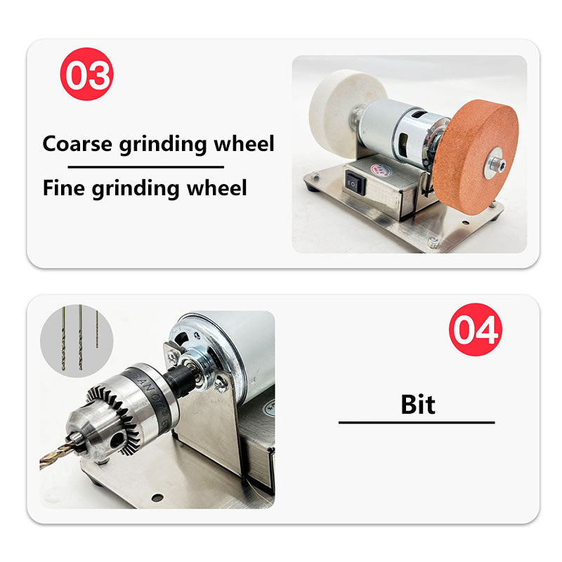 Mini smerigliatrice multifunzione e levigatrice elettrica da banco