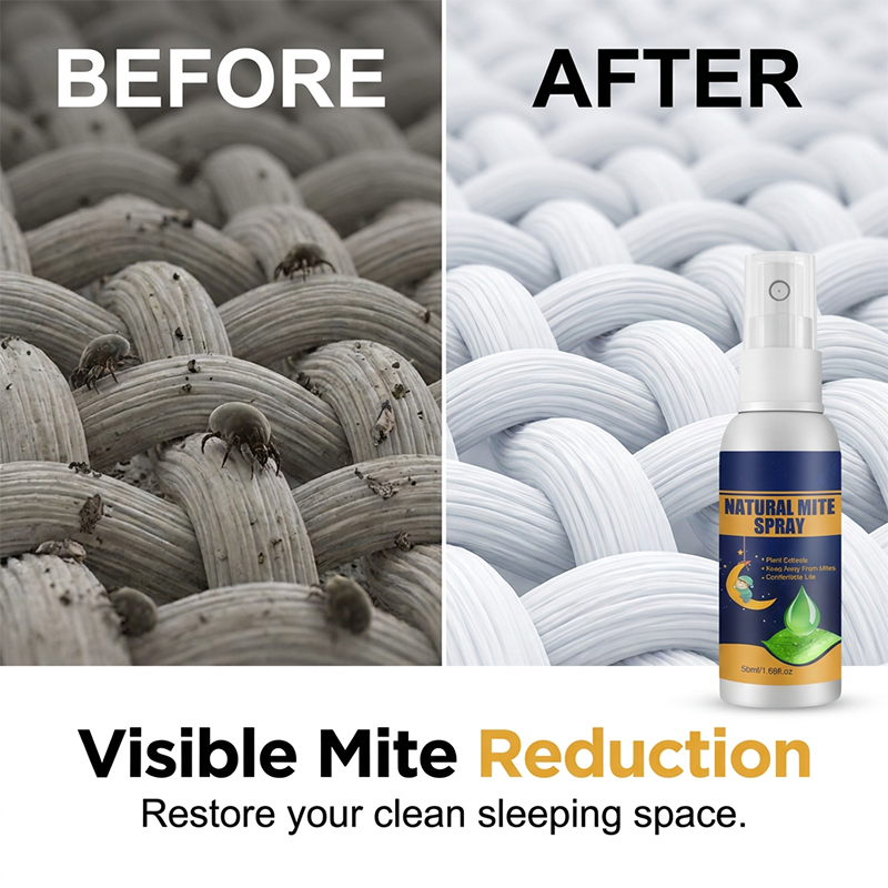 🌿 -50% ORA! 🌿 Spray Naturale a Base Vegetale contro gli Acari – Estratti Puri, Applicazione Facile & Protezione Versatile – Perfetto per Materassi, Cuscini e Divani ✨🛏️