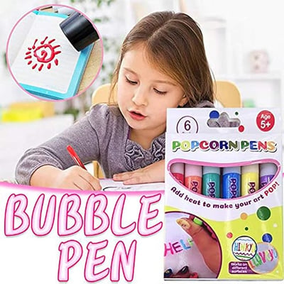 🖌️Penna magica – Disegna in 3D con un solo tratto!🎄 Fai da te: penne per disegnare con i popcorn