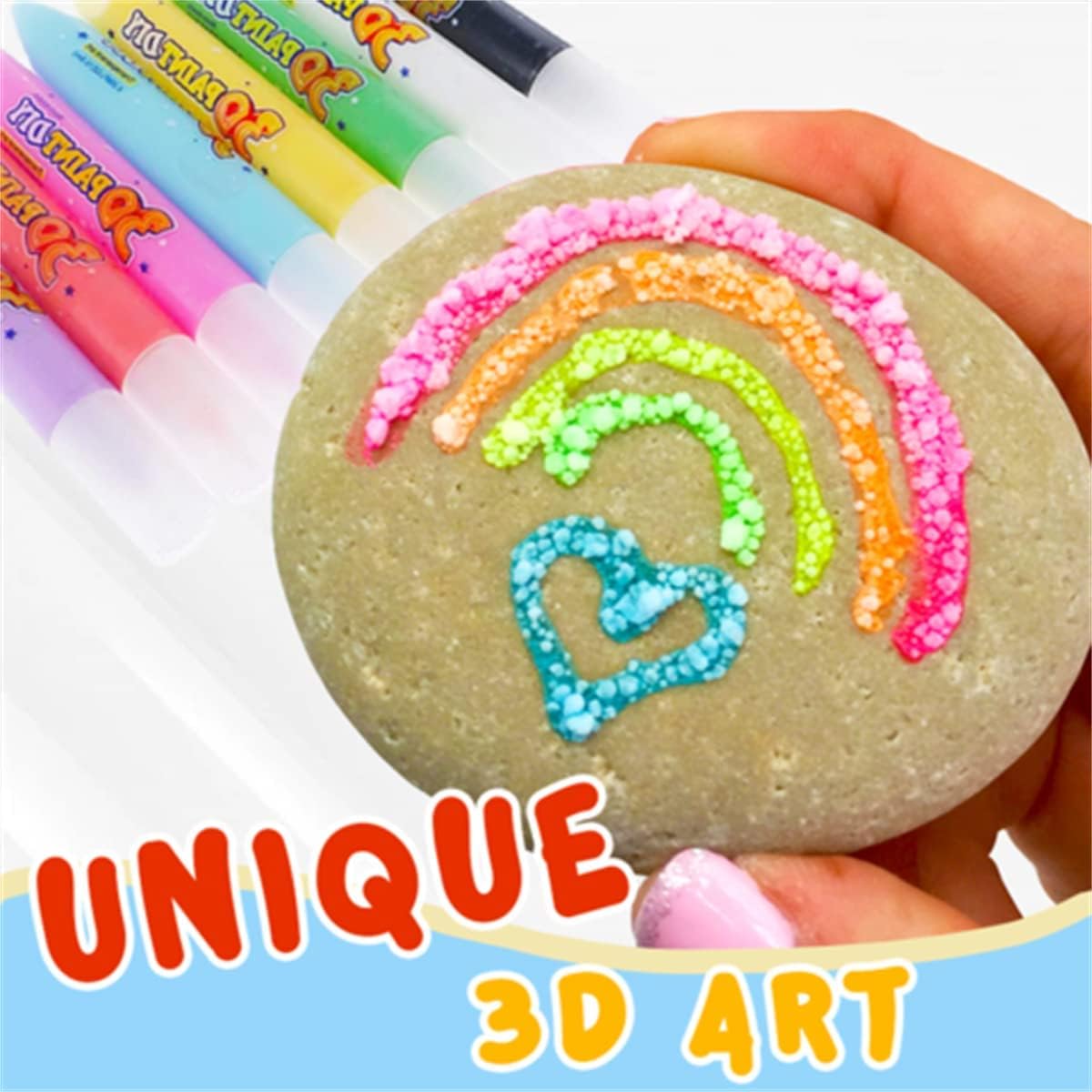 🖌️Penna magica – Disegna in 3D con un solo tratto!🎄 Fai da te: penne per disegnare con i popcorn