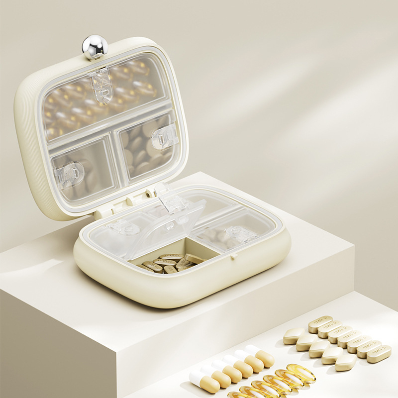 🔥Portapillole da viaggio portatile💊Scomparti individuali✨