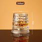 🥃 Bicchiere da whisky rotante a 360° – Base girevole fluida, vetro cristallino, fondo pesante per degustazioni equilibrate ✨