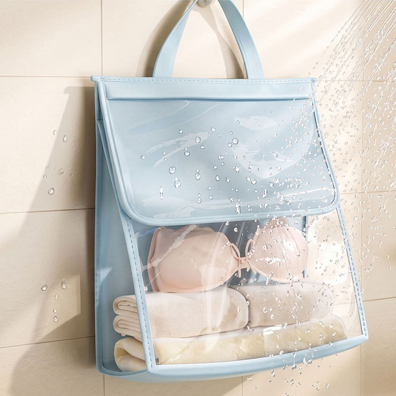 🥳NUOVO ARRIVO🔥50% DI SCONTO 🛁🧺 Borsa portaoggetti impermeabile per doccia｜Materiale impermeabile, multi‑scomparti, comoda tracolla, leggera, ideale per doccia, viaggio e piscina✨