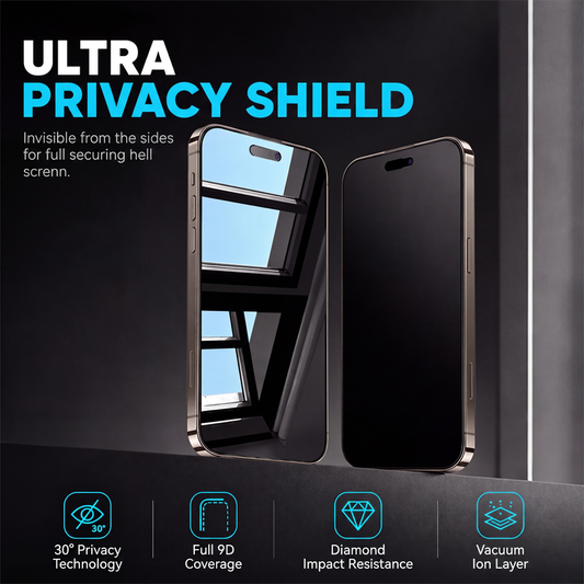 🛡️SCONTO DEL 50% ORA! Pellicola proteggi schermo privacy in vetro temperato con rimozione automatica della polvere‑ Anti‑spia a 30°, copertura totale 9D, durezza diamante e strato ionico sottovuoto per smartphone