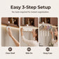 Under Cabinet Toothbrush and Cup Storage Rack