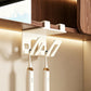 Under Cabinet Toothbrush and Cup Storage Rack