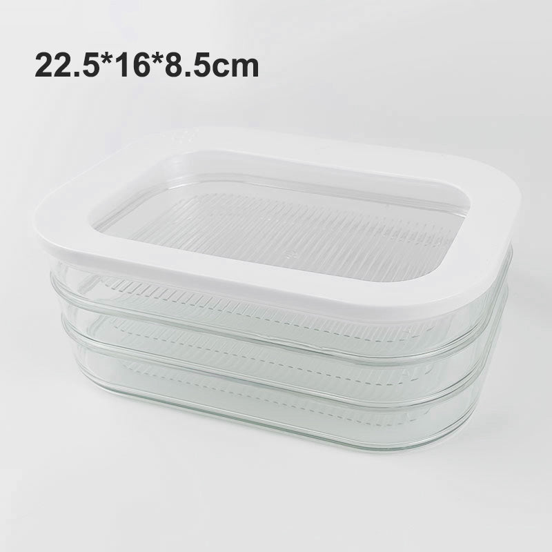 🍱 50% DI SCONTO! 👀 Contenitore per Frigorifero Trasparente con Coperchio – Visibilità Totale, Design Impilabile e 3 Dimensioni – Organizza il Tuo Frigorifero Senza Sforzo ✨