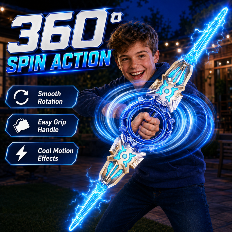 🥳2026 NUOVO ARRIVO🥳💞50K+ VENDUTI!🔥50% DI SCONTO! ⚔️🎃 Spada Luminosa a Doppia Lama Ricaricabile — Idea Regalo Perfetta per Halloween, Effetti Luce Colorati, Divertimento per Bambini ✨