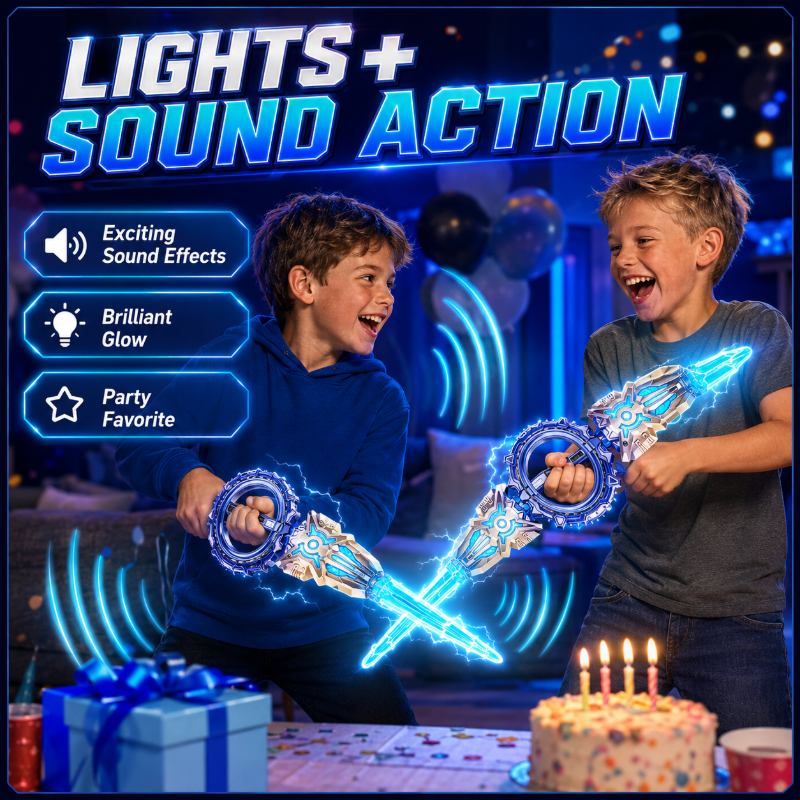 🥳2026 NUOVO ARRIVO🥳💞50K+ VENDUTI!🔥50% DI SCONTO! ⚔️🎃 Spada Luminosa a Doppia Lama Ricaricabile — Idea Regalo Perfetta per Halloween, Effetti Luce Colorati, Divertimento per Bambini ✨