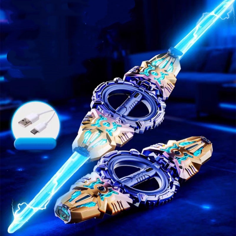 🥳2026 NUOVO ARRIVO🥳💞50K+ VENDUTI!🔥50% DI SCONTO! ⚔️🎃 Spada Luminosa a Doppia Lama Ricaricabile — Idea Regalo Perfetta per Halloween, Effetti Luce Colorati, Divertimento per Bambini ✨